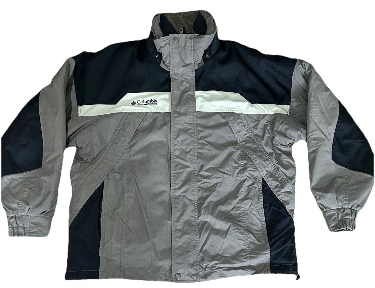 Columbia Sportswear Boulder Ridge Interchange Gray Jacket Coat Mens Size L
