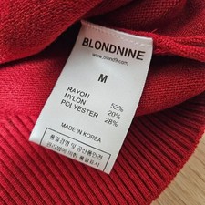  m Blonde Nine Red Cardigan New Condition