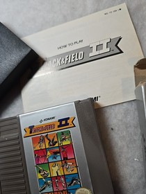 Track & Field II 2 Nintendo NES  Game W Box & Instruction Manual CIB