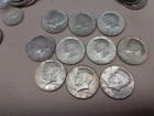 10  coins KENNEDY HALF DOLLAR 90% SILVER - CIRCULATED COINS