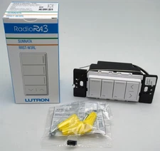 Lutron Sunnata RRST-W3RL-SW White Radio RA2 RA3 Keypad LED Wireless