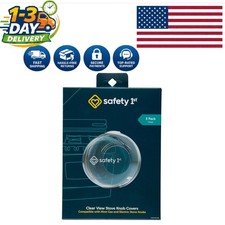 Set of 5 Clear View Child-Proof Stove Knob Covers for Ultimate Kitchen Safety