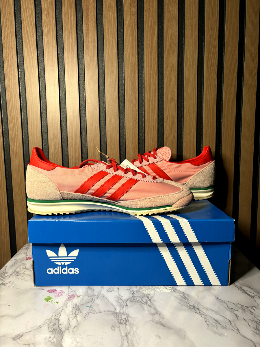 adidas gazelle silver green womens Women's adidas SL 72 OG 'Cow Print Black White' 7 main image 1
