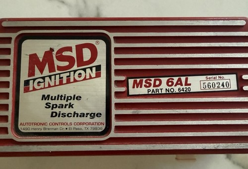 MSD Ignition 6AL 6420 Vintage Analog Control Box w/ 7400 RPM Chip & Mounts