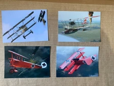 set of 4 Aviation Art Postcards WW1 German/Austrian fighter aces incl Red Baron