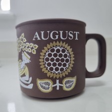 Hornsea Pottery August Love Mug - Ken Townsend Months - Unused