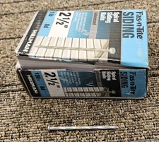 (QTY 10) HILLMAN 461437 Hardboard Siding Nails, Galvanized, 2.5-In. x 8D, 1-Lb