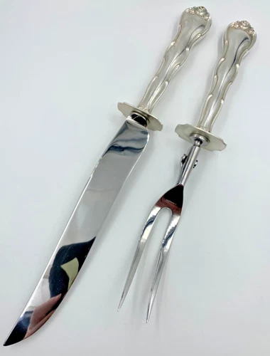 Gorham Rondo Sterling Carving Set with Original Box 1954 Unused AAR-12/25