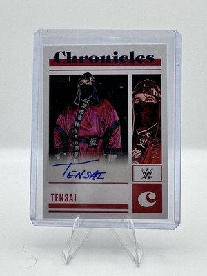 2023 Panini Chronicles WWE - Chronicles Signatures Tensai #CS-TSI Blue /49