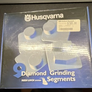 Husqvarna G620 S Diamond Grinding Segments Redi Lock Single Seg 9pc Set