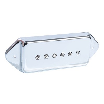Roswell Pickups P90D-CR-B /P Dog-Ear P-90 Tonabnehmer Bridge Chrom Cover - P90