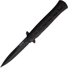 ElitEdge Stiletto Linerlock A/O Black Stainless Folding Pocket Knife 10A84BK