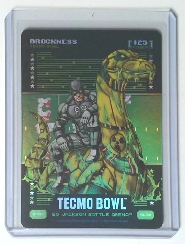 Bo Jackson Battle Arena Tecmo Bowl Brockness (Brock Bowers) Glow Battle Foil SSP
