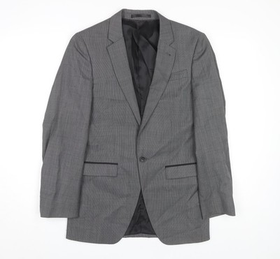Topman grauer Herren Blazer, Größe 34, Einreiher