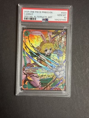PSA 10 ワンピースカード キャロット SR OP08-023 SP One Piece PRB02 - Carrot SP Alt Art - OP08-023 SR - PSA 10 | eBay