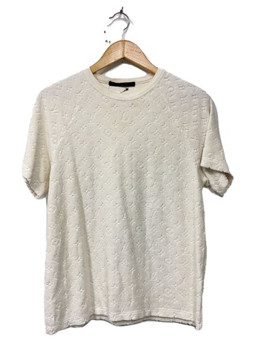 LOUIS VUITTON 19SS Monogram Towel T shirt S Silk WHT Allover RM191M IZG HGY20W