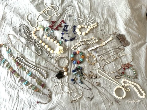 2.5 LBS + Wearable Costume Jewelry Vintage To Modern Free Shipping!