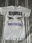 Madonna Who's That Girl 1987 Vintage Tee T-Shirt Sz: S World Tour Single Stitch — photo 1