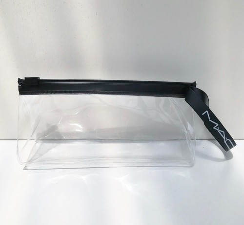 MAC see through Clear Makeup Cosmetic Bag / Brush Case, Brand NEW! - Foto 1 di 6