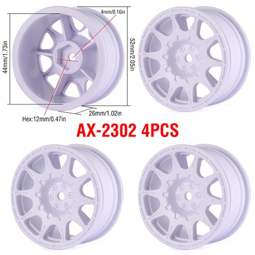 12mm Hex RC Wheels Tires 1/10 for Rally Racing Car Tamiya TT02 Traxxas HSP HPI - Picture 28 of 38