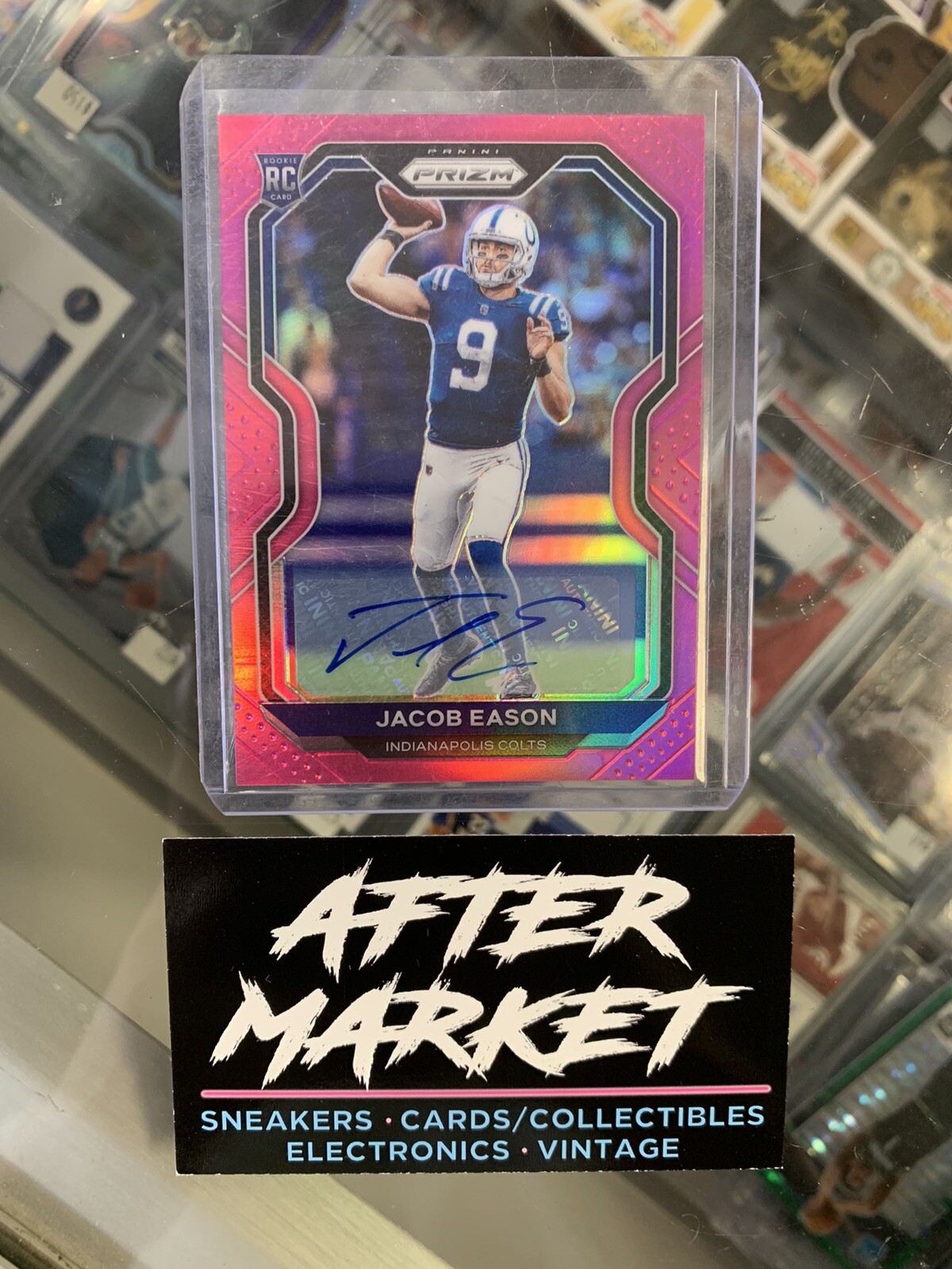 2020 PANINI PRIZM PINK AUTO JACOB EASON #331 RC ROOKIE 🔥GREAT CENTERING CLEAN!