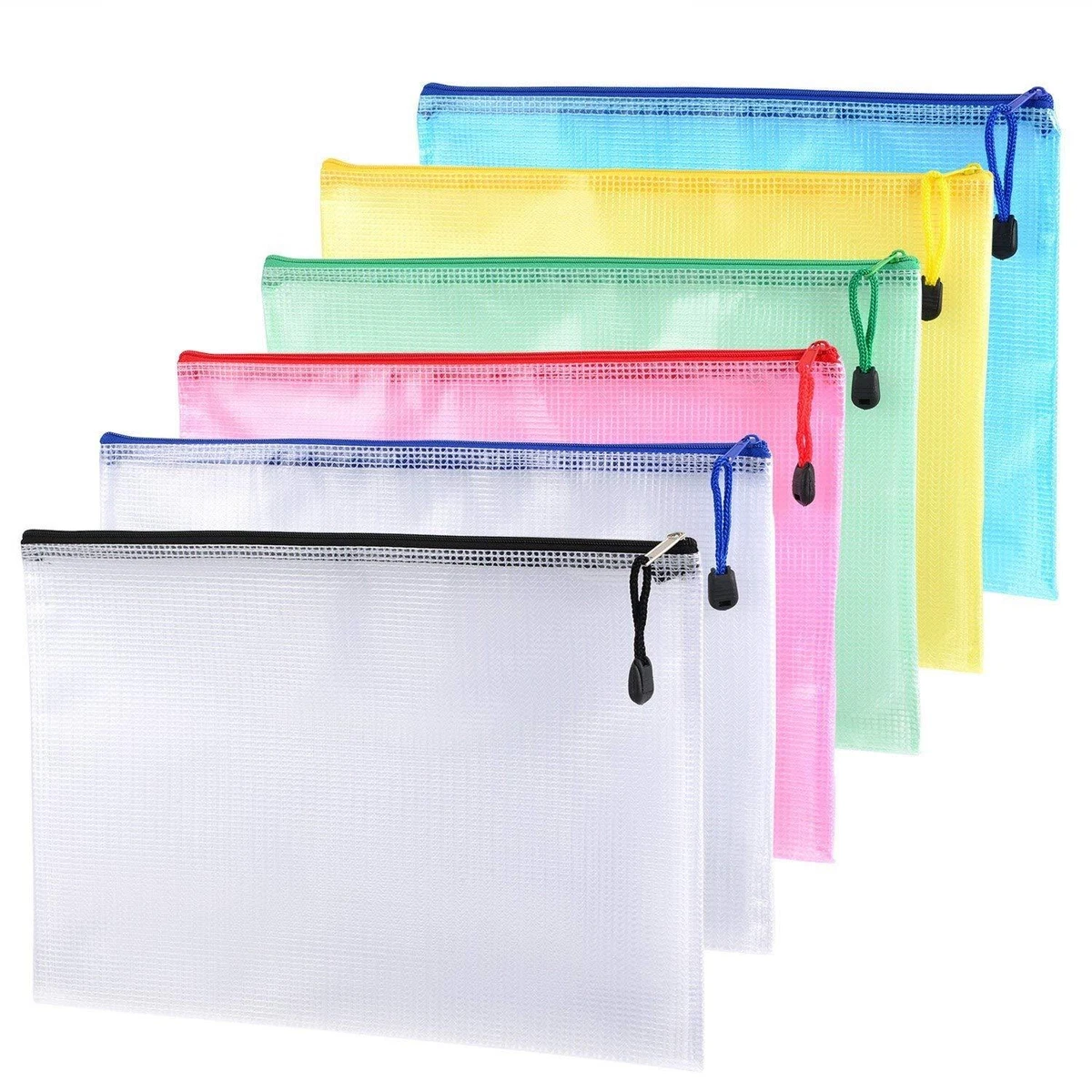 Clear Vinyl Pencil Pouch with Zip-lock Closure, Pack of 24