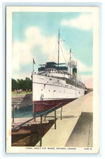 Canal Sault Ste. Marie Ontario Canada Early Chip View - Damaged