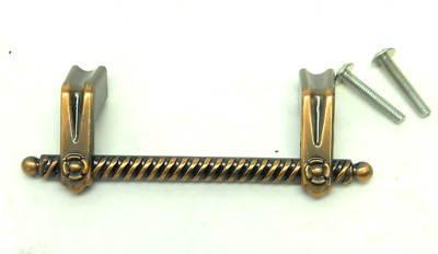 5 Pcs Vintage Ajax #958 Twisted Wire Drawer Cabinet Pull Antique Copper Color