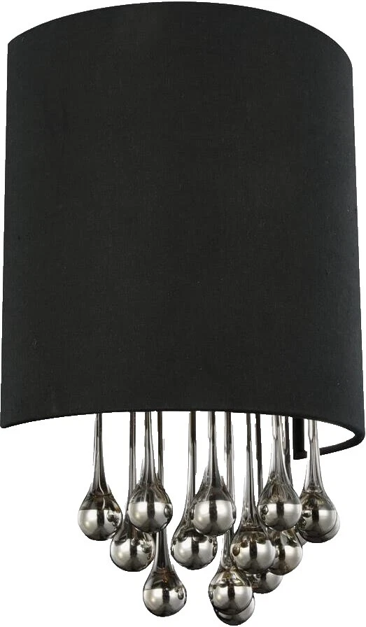 Luminárias de Parede Cromado Contemporâneo Preto