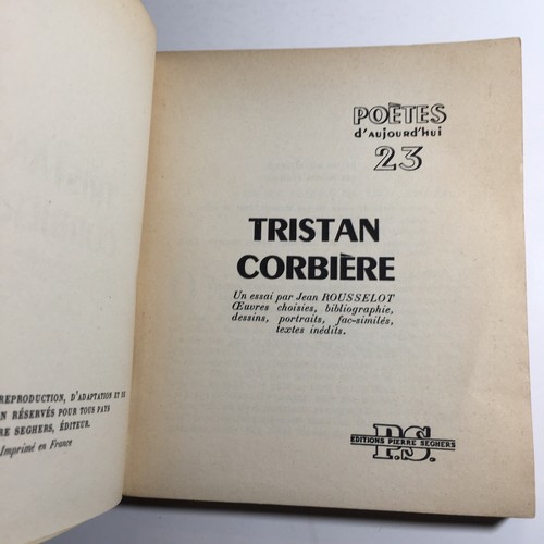 Poetes d’Aujourd’hui Corbiere Tristan 1960 Illustrated Paperback #23 - Picture 2 of 12