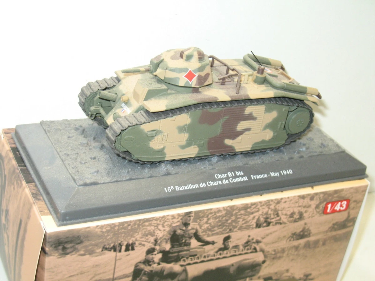 1 43 Odeon Renault B1 Bis Tank France 1945 Military Green ODEON058M Modellino | Achetez sur
