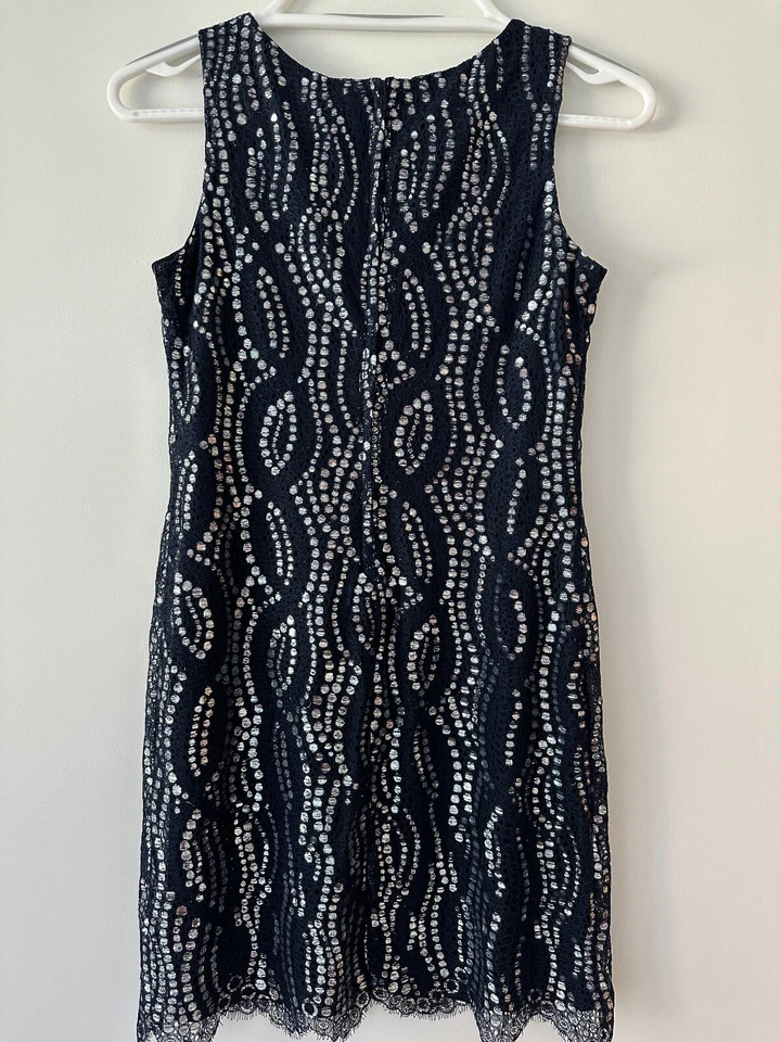 Vestido Biscotti Kate Mack, Vestido de Fiesta para Niñas, Azul Marino Lentejuelas Sin Mangas Talla 16 Foto 2 de 3