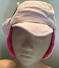 Wonder Nation Toddler OSFM Girls Pink 2 Tone Padded Trapper Hat  Mitten Set NEW