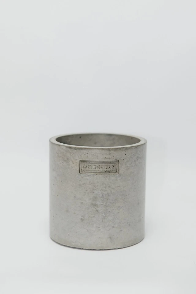 Modern Concrete Vase – Minimalist Handmade Cylinder Planter – Industrial Home De - Image 2 of 4