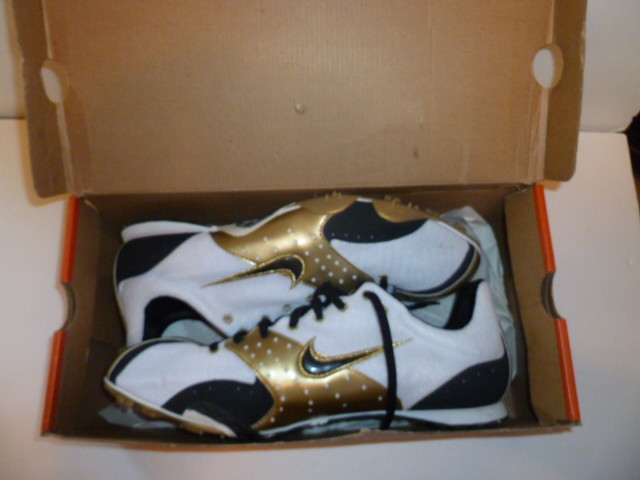 gold nike track spikes