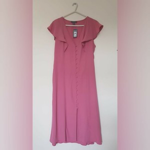 primark button dress