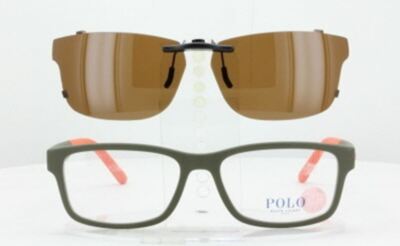 Custom Made for Polo Ralph Lauren PH2169-56X17-T Polarized Clip-On Sunglasses (E