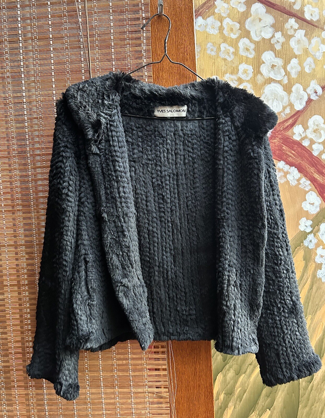 Giacca in pelliccia di coniglio Yves Salomon taglia 44