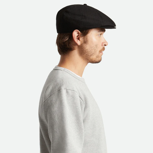 Brixton Brood Cap - Black Herringbone Twill - Afbeelding 4 van 10