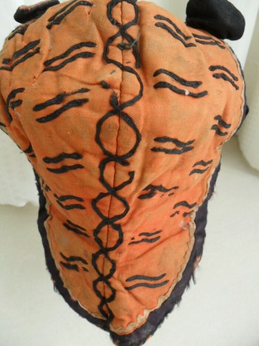 Chinese Old Hand Embroidery child Tiger Hat - Picture 8 of 11
