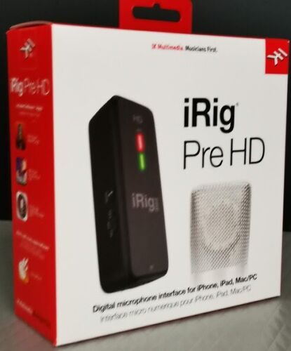 New iRig Pre HD High Definition Microphone Interface for iPhone, iPad and  Mac