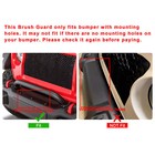 Grille Winch Brush Guard Compatible with 2018-2021 Jeep Wrangler Gla Grille Winch Brush Guard Compatible with 2018-2021 Jeep Wrangler Gla