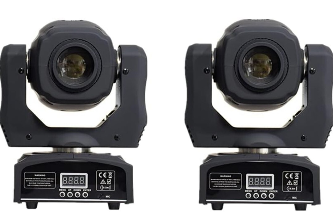 XPCLEOYZ Moving Head Stage Lights 8 Colors 11 Channels 2PCS 60W