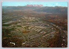 Military Aviation Postcard Aerial View Elmendorf AFB Air Force Base Alaska V27
