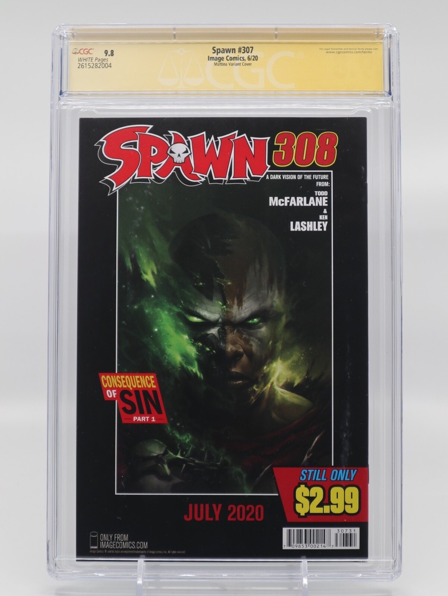 ごみを喰う男 ※サイン入り Spawn 307 Signed and Sketch by Johnny Desjardins CGC 9.8 SS