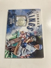 2019 Panini diamond kings jersey Kings Jacob deGrom swatch Button & Stripe 2/3