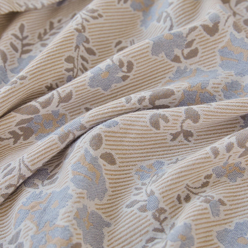 Pure Cotton Blanket Double Faces Soft Thin For Summer Multi Size Gauze Bed Cover - Image 3 of 4