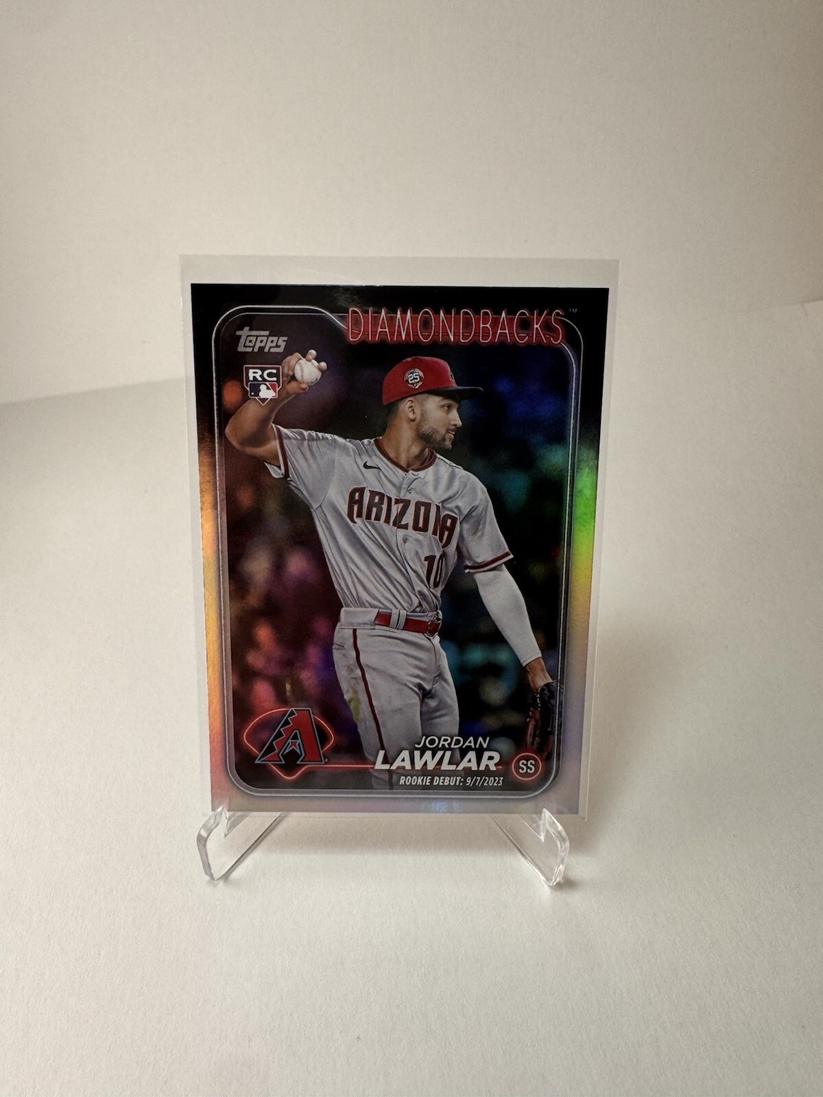 2024 Topps Update Series - Rookie Debut Rainbow Foil #US41 Jordan Lawlar (RC)