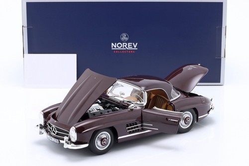MERCEDES-BENZ 300 SL Roadster 1957 Dark Red - 1/18 - NOREV - Picture 3 of 9