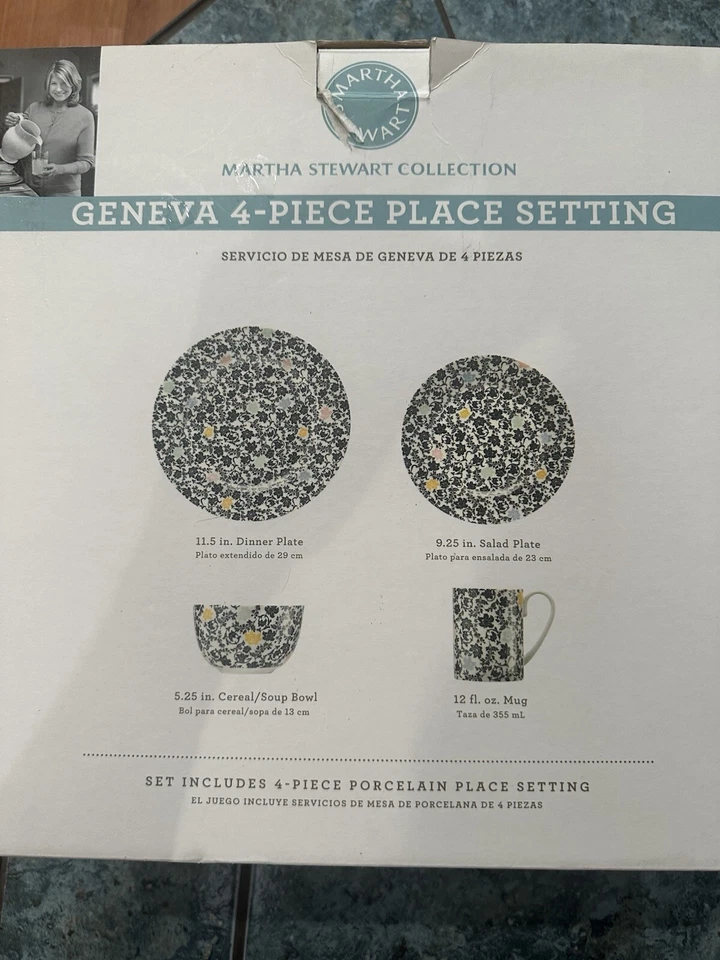 Vajilla Ginebra Martha Stewart 4 piezas  Foto 4 de 4